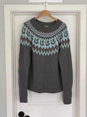 Burton Fair Isle Wool Blend Sweater L Tall